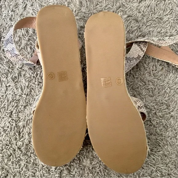 Chinese Laundry Zala espadrille/wedge platform sandals,‎ snake print size 8.5/39 - Picture 8 of 9